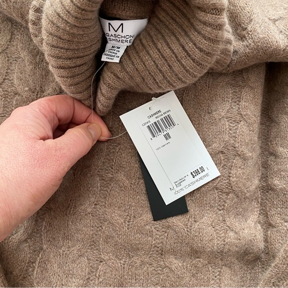 NWT Magaschoni Women's Cashmere Turtleneck Sweater - Picture 2 of 16